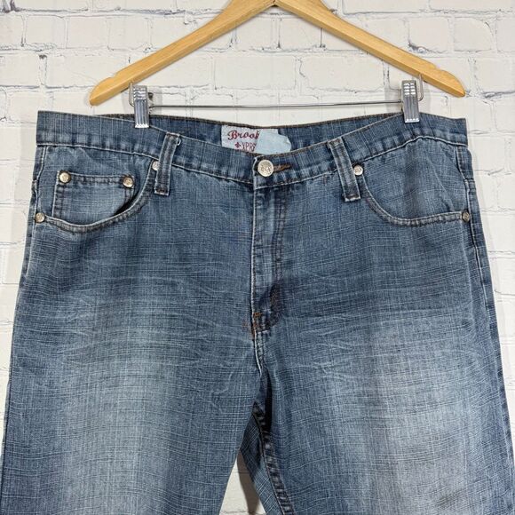 Brooklyn Xpress Baggy Jeans Men SIze 38X32 Medium Washed Loose Fit Skater Pants - Picture 6 of 16